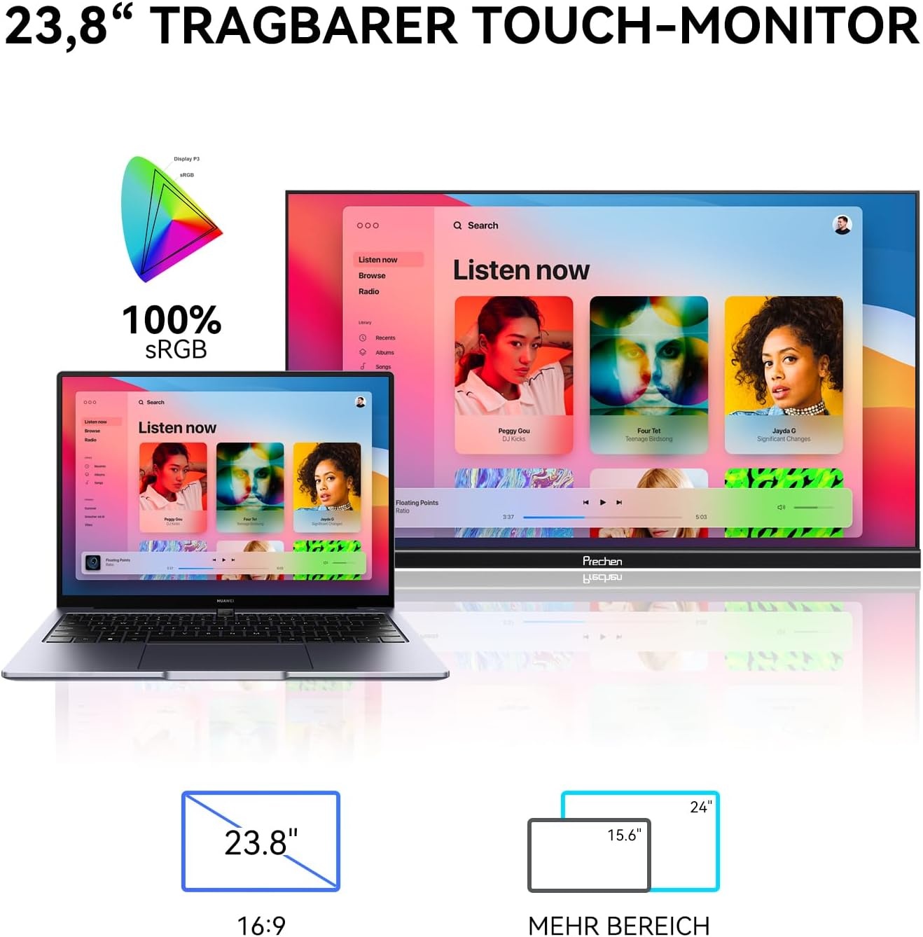 23,8" Touchscreen Monitor (Geretourneerd) - 29% Korting