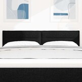 vidaXL Hoofdbord Verstelbaar - Zwart Stof - 160 cm - 39% Korting!