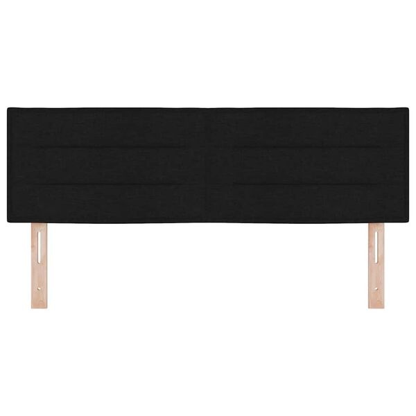 vidaXL Hoofdbord Verstelbaar - Zwart Stof - 160 cm - 39% Korting!