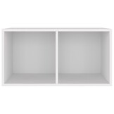vidaXL Opbergbox voor LP's 71x34x36 cm bewerkt hout wit