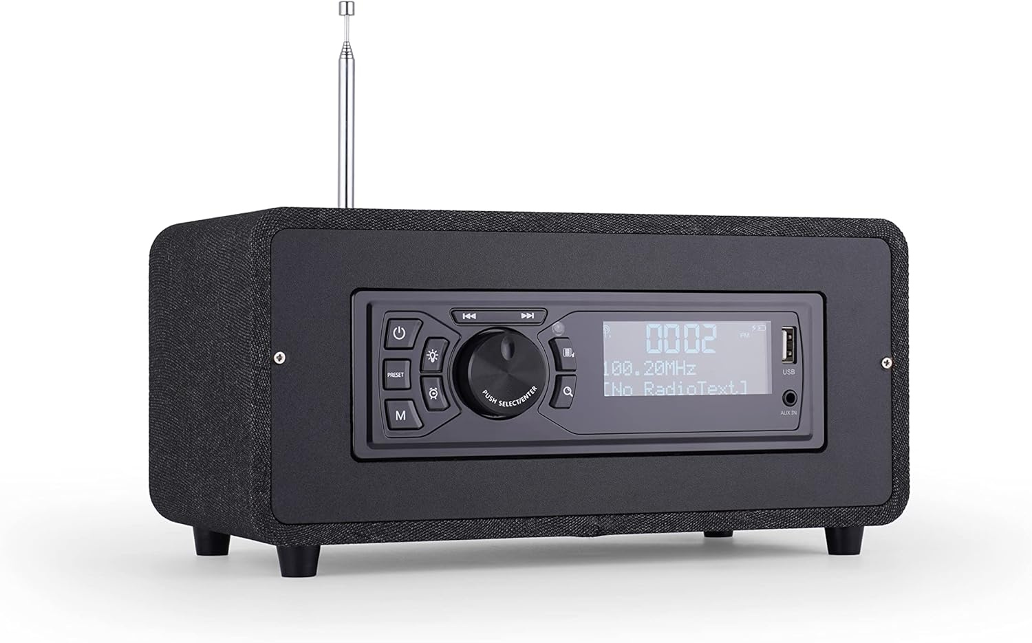 BEA103-028 Lichtzwarte Radio: FM/DAB+/BT & 34% Korting!