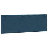 vidaXL Hanko Hoofdbordkussen 140cm Fluweel Blauw - 63% Korting!