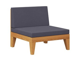 vidaXL Acaciahouten Middenbank Donkergrijs - 42% Korting!