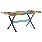 vidaXL Gerecycled Houten Eettafel 160x80 cm - 52% Korting!