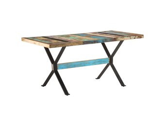 vidaXL Gerecycled Houten Eettafel 160x80 cm - 52% Korting!