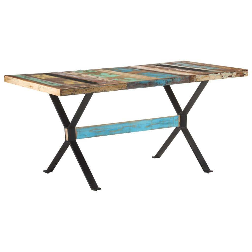 vidaXL Gerecycled Houten Eettafel 160x80 cm - 52% Korting!
