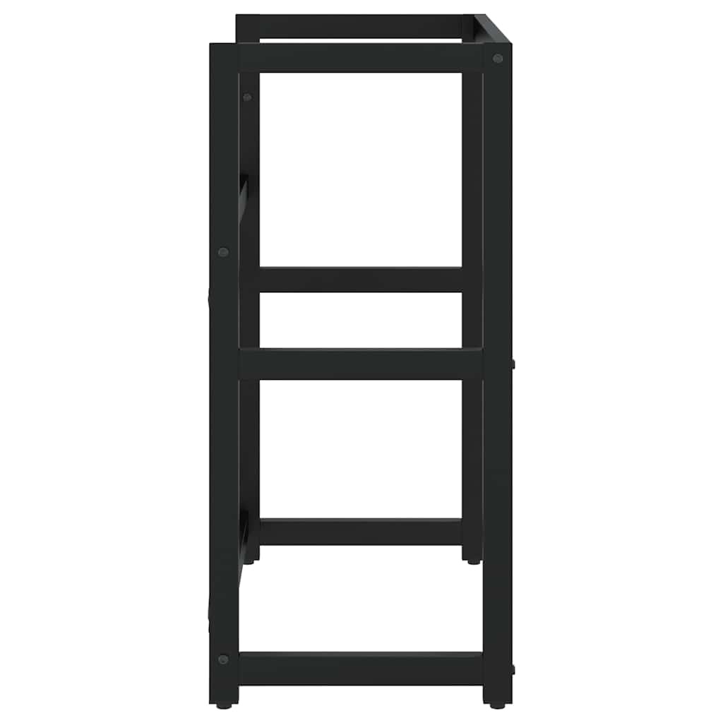 vidaXL Wastafelframe Zwart - 60% Korting!