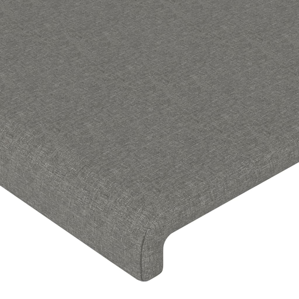 vidaXL Hoofdbord Donkergrijs Stof 100x5x78/88 cm - 30% Korting