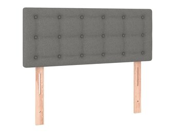 vidaXL Hoofdbord 90x5x78/88 cm stof donkergrijs