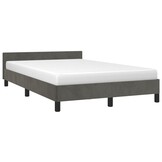 vidaXL Donkergrijs Fluweel Bedframe 120x190 cm | 40% Korting
