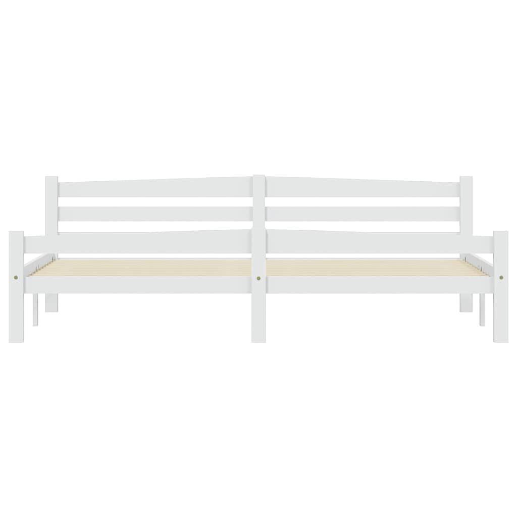 VidaXL Bedframe Grenenhout Wit 200x200cm - 62% Korting!