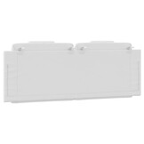 vidaXL Hoofdbordkussen 140 cm Kunstleer Wit - 43% Korting