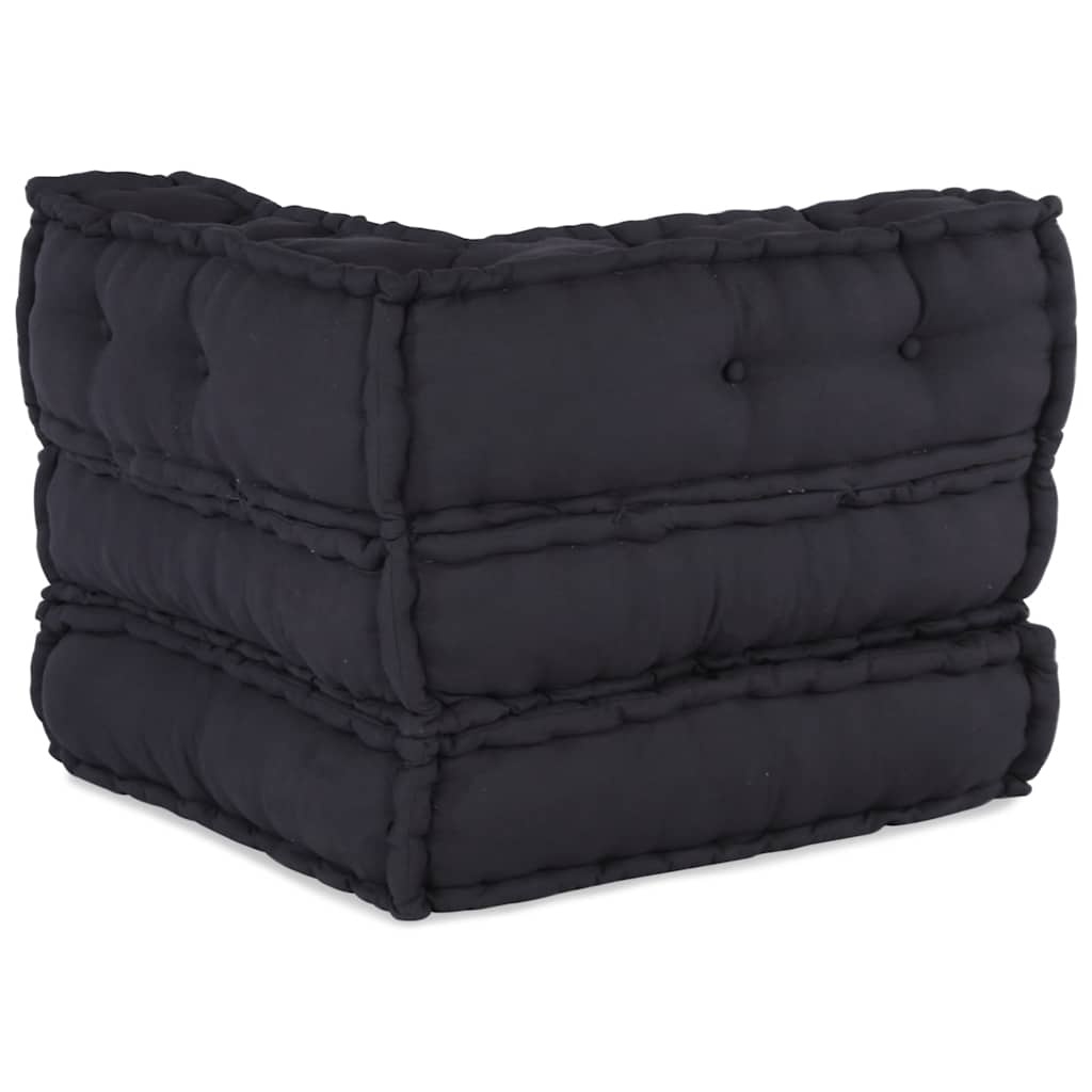 vidaXL Poef modulair 70x70x54 stof antracietkleurig