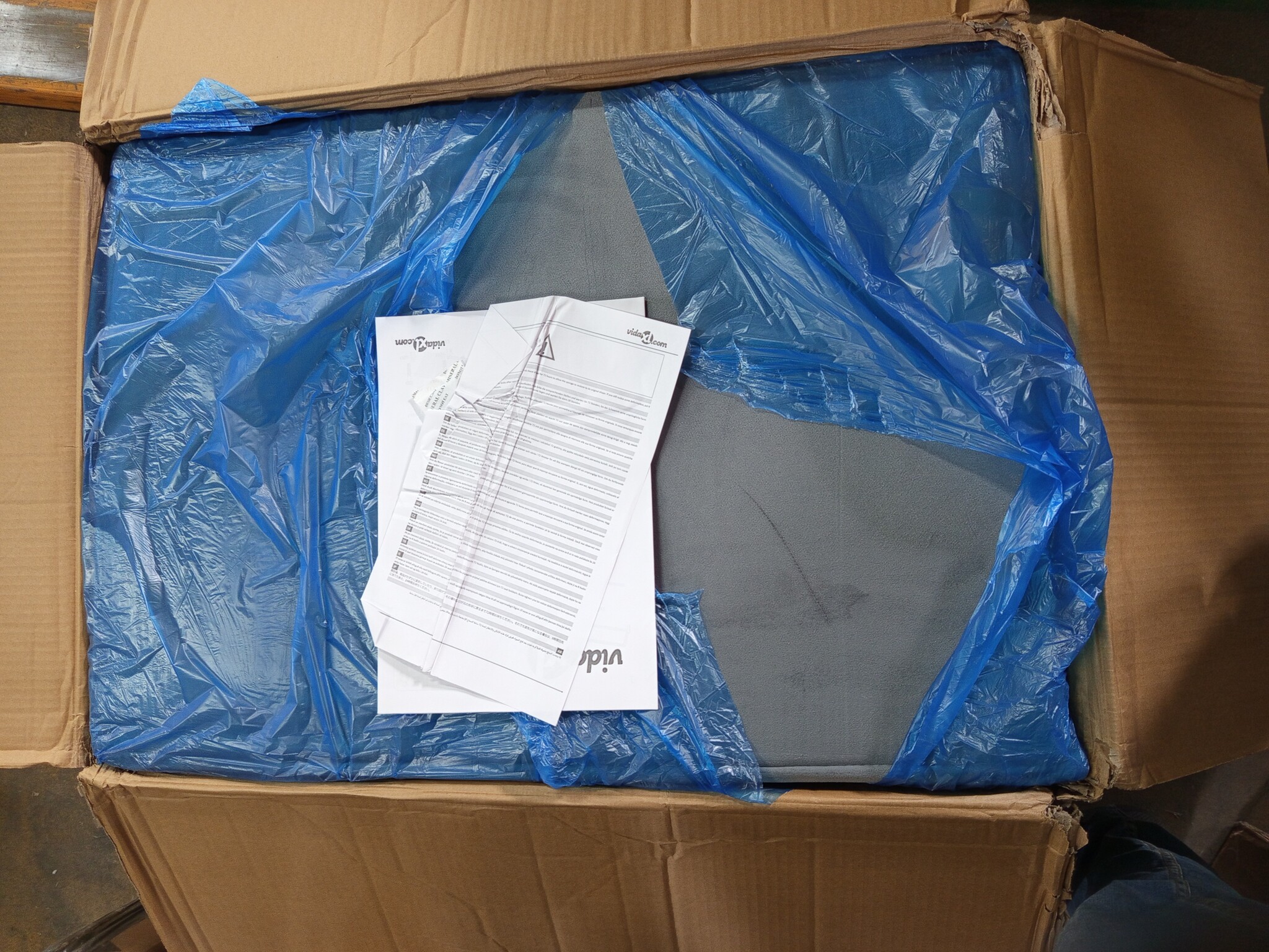 vidaXL Driezitsbank 180 cm fluweel donkergrijs