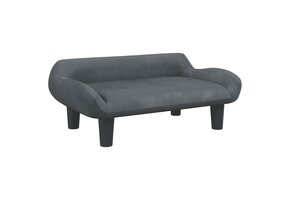 VidaXL Kinderbank Fluweel Donkergrijs - 39% Korting!