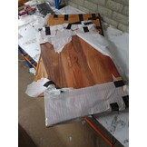 vidaXL Wastafelblad rechthoekig 100x60x3,8 massief acaciahout