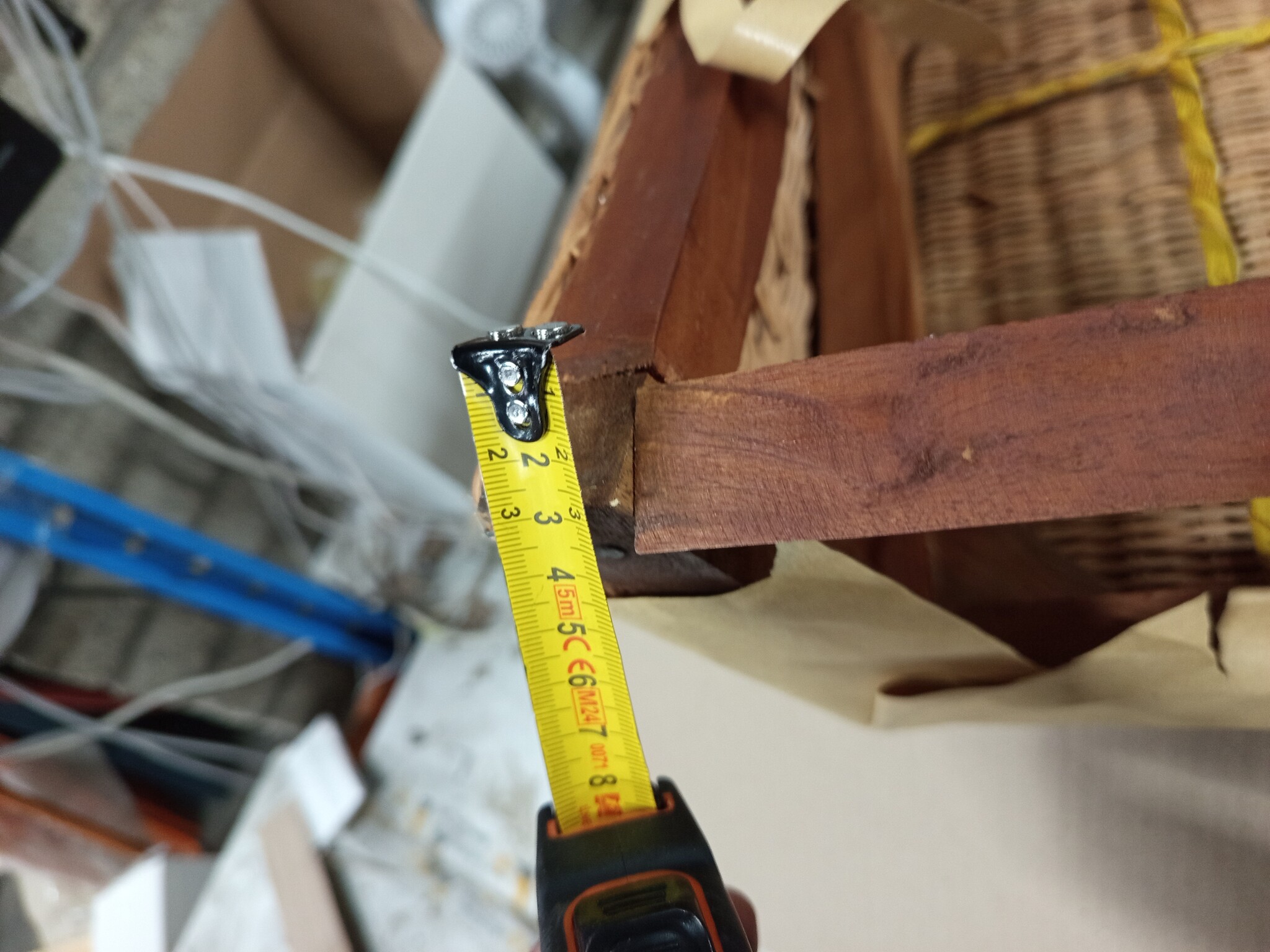 vidaXL Eetkamerstoelen 2 st natuurlijk rattan bruin