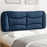 vidaXL Hoofdbordkussen 140 cm stof blauw