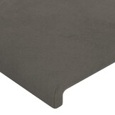vidaXL Hoofdbord 90x5x78/88 cm Fluweel Donkergrijs (68% Korting)