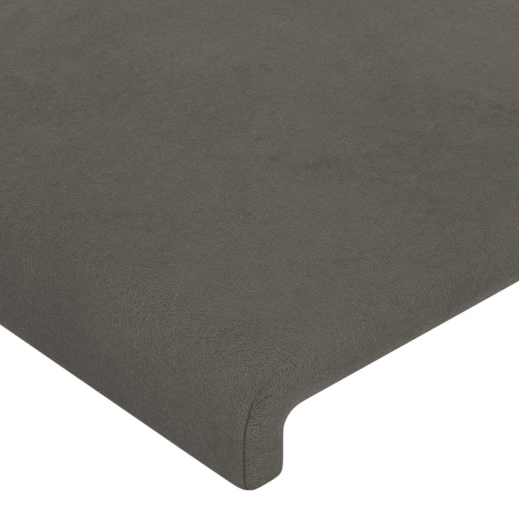 vidaXL Hoofdbord 90x5x78/88 cm Fluweel Donkergrijs (68% Korting)
