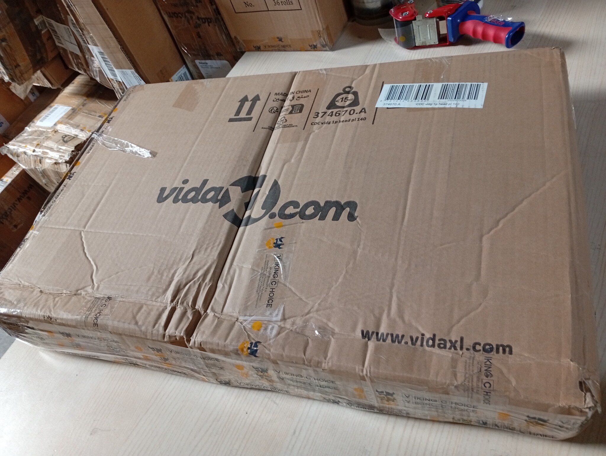 vidaXL Hoofdbordkussen 140 cm Donkergrijs Fluweel - 60% Korting!