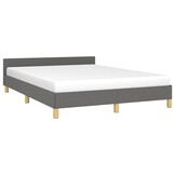 VidaXL Bedframe Donkergrijs - 46% Korting! 140x190 cm