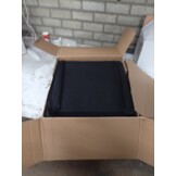 VidaXL Fluweel Zwart Zitting Kruk met Houten Poten - 62% Korting!