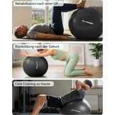 Trideer Balanza: Anti-Burst Yoga & Pilates Bal (XL, Zwart) - 32% Korting