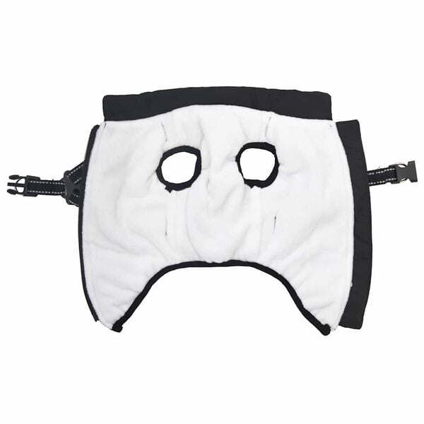 vidaXL Hondenjas met harnas waterdicht reflecterend zwart L40