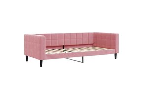 VidaXL Slaapbank Fluweel Roze - 90x200 cm (63% Korting!)