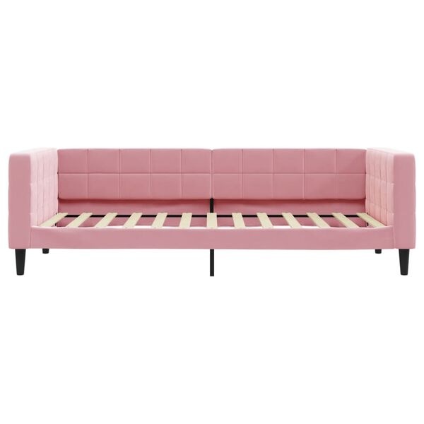 VidaXL Slaapbank Fluweel Roze - 90x200 cm (63% Korting!)