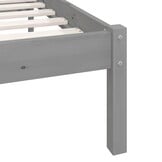 VidaXL Bedframe Grenenhout Grijs 200x200 cm - 42% Korting!