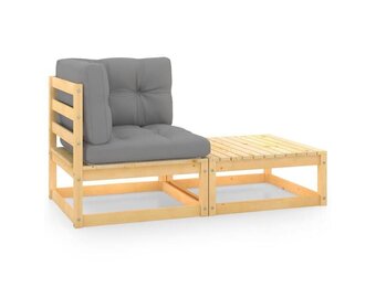 VidaXL Loungeset Grenenhout - 42% Korting