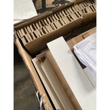 Bijzetkast met LED: Bewerkt Hout Wit - 65% Korting!