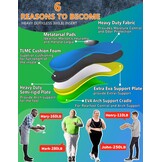 Orthopedische Inlegzolen Voetboogsteun - Blauw - Maat A (EU 36-37) - 50% Korting