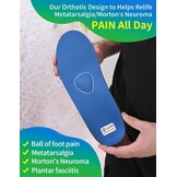 Orthopedische Inlegzolen Voetboogsteun - Blauw - Maat A (EU 36-37) - 50% Korting