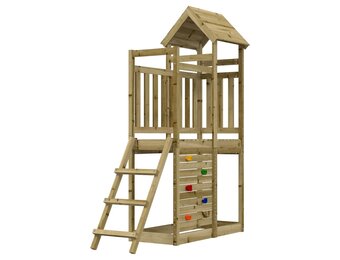 Speelhuis Hout met Glijbaan/Ladder/Klimwand - 54% Korting!