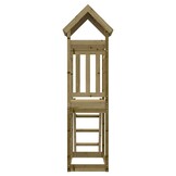 Speelhuis Hout met Glijbaan/Ladder/Klimwand - 54% Korting!