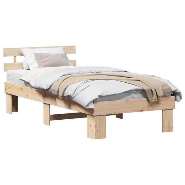 vidaXL Bedframe Bruin 90x200cm - 34% Korting!