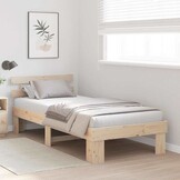 vidaXL Bedframe Bruin 90x200cm - 34% Korting!