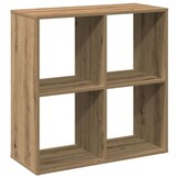 vidaXL Kamerscherm/Boekenkast Eikenhout 69,5x29x69,5 cm - 50% Korting