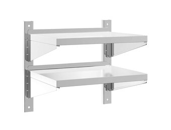vidaXL Wandschap RVS 2-laags (50x40x48cm) - 51% Korting!