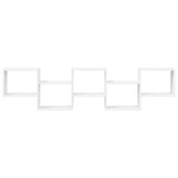 VidaXL Wandschap Kubus Wit (5 Vakken) - Nu 52% Korting!