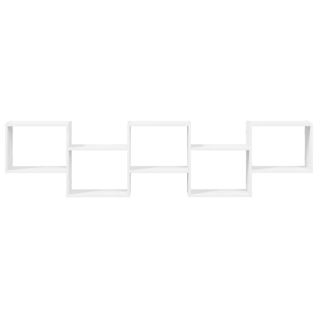 VidaXL Wandschap Kubus Wit (5 Vakken) - Nu 52% Korting!