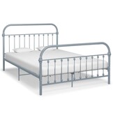 VidaXL Metalen Bedframe Grijs 140x200cm - Nu 34% Korting!