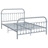 VidaXL Metalen Bedframe Grijs 140x200cm - Nu 34% Korting!