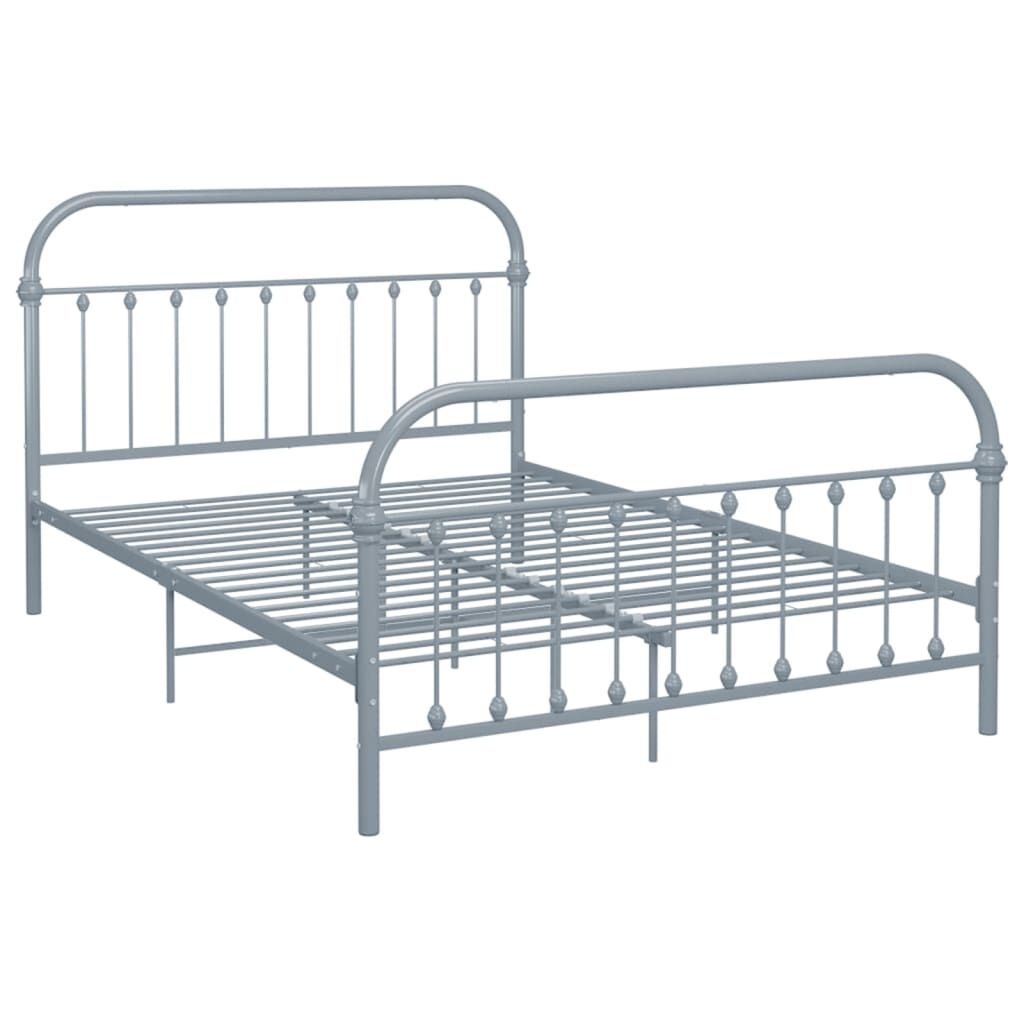 VidaXL Metalen Bedframe Grijs 140x200cm - Nu 34% Korting!