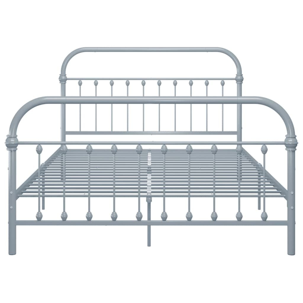 VidaXL Metalen Bedframe Grijs 140x200cm - Nu 34% Korting!