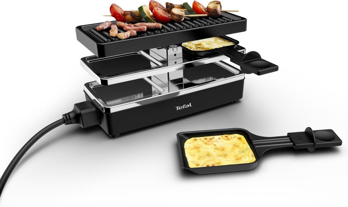 Tefal Gourmetstel RE2308 - 2 Persoons - Zwart - 52% Korting