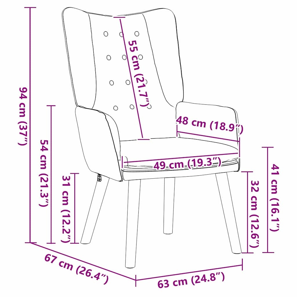 VidaXL Fluweel Ontspanningsstoel Donkergroen - 34% Korting!